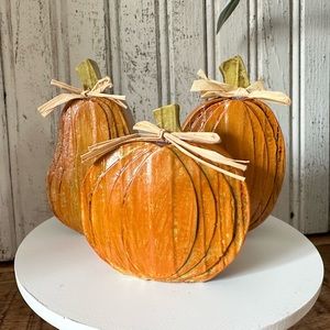 Wood Layered Pumpkins